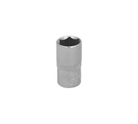 WOLFPACK LINEA PROFESIONAL Llave Vaso 1/4" Hexagonal 10 mm. Perfil de 6 caras. Acero Cromo Vanadio, Aristas Redondas