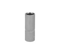 WOLFPACK LINEA PROFESIONAL Llave Vaso 1/4" Hexagonal Larga 10 mm. Perfil de 6 caras. Acero Cromo Vanadio, Aristas Redondas