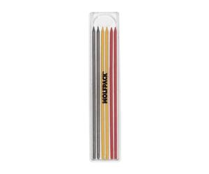 WOLFPACK LINEA PROFESIONAL Minas Recambio Para Lapiz Carpintero Portaminas (6 Piezas)