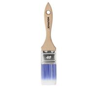 WOLFPACK LINEA PROFESIONAL Paletina Profesional Plus Ancho 40 mm. Cerdas Sintenticas PBT, Mango Madera Haya Ergonomico, Brocha Pintor, Pincel Pintura