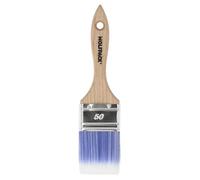 WOLFPACK LINEA PROFESIONAL Paletina Profesional Plus Ancho 50 mm. Cerdas Sintenticas PBT, Mango Madera Haya Ergonomico, Brocha Pintor, Pincel Pintura