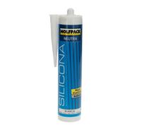 Wolfpack linea profesional - silicona neutra blanca 310 cm³.