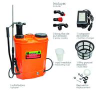 Wolfpack linea profesional sulfatadora electrica a bateria doble uso b