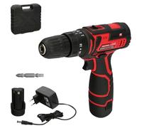 WOLFPACK LINEA PROFESIONAL Taladro Atornillador 12 V. Con 2 Velocidades y Percutor. Bateria 1.300 mAh. Par Apriete 35 Nm.