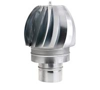 Wolfpack Sombrero Extractor Galvanizado para Estufa, Chimenea, Extracción de Humos, Para tubo Ø 100 mm.