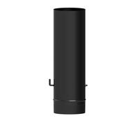 Wolfpack tubo de estufa acero vitrificado negro ø 100 mm. con llave estufas de leña, chimenea, alta resistencia, color negro