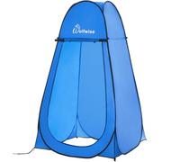 Wolfwise Tienda De Campaña Pop Up, Tiendas Instantáneas Carpas Vestidor Vestuario Espacioso para Camping, Ciclismo, Baño, Ducha, Playa, Ancho 47" (120 cm), Alto 83" (210 cm), Azul