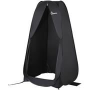Wolfwise Tienda De Campaña Pop Up, Tiendas Instantáneas Carpas Vestidor Vestuario Espacioso para Camping, Ciclismo, Baño, Ducha, Playa, Ancho 39" (98 cm), Alto 69" (175 cm), Negro