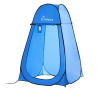 Wolfwise Tienda De Campaña Pop Up, Tiendas Instantáneas Carpas Vestidor Vestuario Espacioso para Camping, Ciclismo, Baño, Ducha, Playa, Ancho 47" (120 cm), Alto 75" (190 cm), Azul