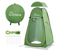 WolfWise Tienda Ducha Portatil, Camping Refugio Solar Pop Up Tiendas instantáneas, Carpas Vestidor Vestuario Espacioso para Ciclismo, Baño, Ducha, Playa,Ancho 47" (120 cm),Alto 75" (190 cm), Verde