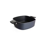 Woll Diamond Lite - Fuente de cocina (inductiva, 28 x 28 cm, 10,5 cm de alto, 6 litros, 2 asas laterales, apta para todo tipo de fuegos, aluminio fundido, apto para horno, antracita