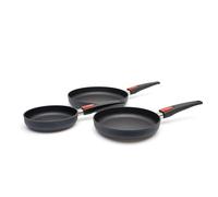 WOLL Diamond Lite - Juego de 2 sartenes premium (24 x 28 cm, retención de calor, aptas para horno), color gris