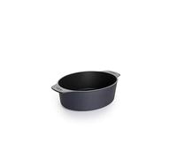Woll Diamond Lite - Juego de asador con tapa de cristal y asas de silicona en caja - Inductiva, 27 x 22 cm, 9,5 cm de alto, 3,0 litros, con 2 asas de elevación moldeadas - Adecuado para todo tipo de