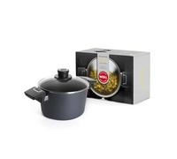Woll Diamond Lite NB-DPI-120-L - Cacerola (aluminio forjado, 2 asas laterales fijas, tapa de cristal, diámetro: 20 cm, altura: 11,5 cm, capacidad: 3,2 L)