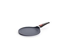 Woll Diamond Lite - Sartén para Crepes (inductiva, diámetro de 26 cm, con Mango extraíble, Apta para Todo Tipo de cocinas, Aluminio Fundido, Revestimiento Antiadherente, Apta para Horno, Antracita