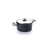 Woll Diamond Logic XR Pro - Olla con tapa de acero inoxidable en caja - Inductiva - Diámetro de 20 cm, 12 cm de alto, 3 litros, con 2 asas laterales de acero inoxidable - Adecuado para todo tipo de