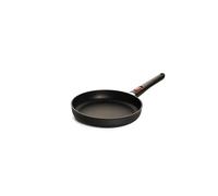 Woll Eco Lite QXR - Sartén Plana Inductiva - Diámetro 24 cm, 5 cm de alto, con mango extraíble, apta para todo tipo de cocinas, sin PFAS, 100% aluminio reciclado, apta para horno, color negro