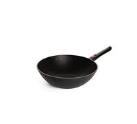 Woll Eco Lite - Sartén para wok y agitador (inductiva, 30 cm de diámetro, 10 cm de alto, con mango extraíble, apta para todo tipo de cocinas, 100% aluminio reciclado, apta para horno, color negro