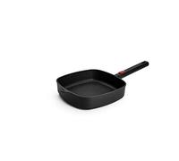 Woll Eco Logic QXR - Sartén cuadrada (inductiva, 24 x 24 cm, 6 cm de alto, con mango extraíble, apta para todo tipo de cocinas, sin PFAS, aluminio fundido, apta para horno, color negro)