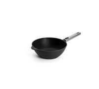WOLL Eco Logic QXR - Sartén para wok y agitación (24 cm de diámetro, 10 cm de alto, con mango de acero inoxidable extraíble, antiadherente, sin PFAS), sartén de inducción, sartén de inducción