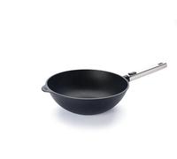 WOLL Eco Logic QXR - Sartén para wok y agitación (28 cm de diámetro, 10 cm de alto, con mango de acero inoxidable extraíble, antiadherente, sin PFAS), sartén de inducción, sartén de inducción