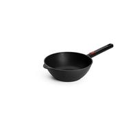 Woll Eco Logic QXR - Sartén para wok y agitador (inductivo, diámetro de 24 cm, 10 cm de alto, con mango extraíble, apta para todo tipo de cocinas, sin PFAS), revestimiento antiadherente