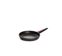 Woll Sartén plana Nowo Titanium, 26 cm de diámetro, 5 cm de alto, con asa extraíble, adecuada para cerámica, gas, electricidad, halógeno, no apta para inducción, aluminio fundido, revestimiento antiadherente