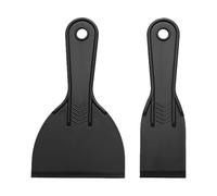 WOLMIK Juego de raspadores de masilla - Juego de 2 raspadores de masilla de plástico, herramientas de raspadores de pintura, raspador de masilla para spackling, parches, calcomanías, papel pintado
