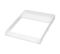 WOLTU Cambiador para Bebé 70x80x10 cm, Tablero Universal para Cómoda, Profundidad Ajustable 46,5-50 cm, Montaje en Pared, Accesorio en MDF, Color Blanco
