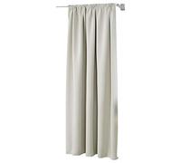 WOLTU Cortinas Opacas 1 Pieza Cortina Gruesa Térmicas Aislantes Moderno Decoración Ventanas para Dormotorio Habitacion Sala Salon 135x245 cm Beige