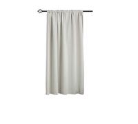 WOLTU Cortinas Opacas 1 Pieza Cortina Gruesa Térmicas Aislantes Moderno Decoración Ventanas para Dormotorio Habitacion Sala Salon 135x175 cm Crema