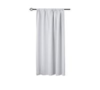 WOLTU Cortinas Opacas 1 Pieza Cortina Gruesa Térmicas Aislantes Moderno Decoración Ventanas para Dormotorio Habitacion Sala Salon 135x175 cm Blanco