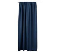 WOLTU Cortinas Opacas 1 Pieza Cortina Gruesa Térmicas Aislantes Moderno Decoración Ventanas para Dormotorio Habitacion Sala Salon 135x245 cm Azul Oscuro