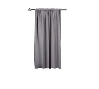 WOLTU Cortinas Opacas 1 Pieza Cortina Gruesa Térmicas Aislantes Moderno Decoración Ventanas para Dormotorio Habitacion Sala Salon 117x138 cm Gris Oscuro