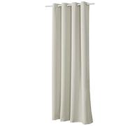 WOLTU Cortinas para Cortinas Opacas con Ojales Pesadas Cortinas Oscuras 135x225 cm, 1 Pieza Beige