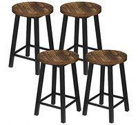 WOLTU Juego de 4 Sillas Comedor,Habitacion | Estilo Vintage.Madera y Metal.Industrial Retro,para Cocina Salon