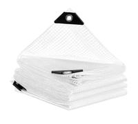 WOLTU Lona Transparente Impermeable con Ojales Anti-UV 3x6m | 140g/m²; PE; transparente; anti-UV; resistente a desgarros; para jardín/piscina/remolque