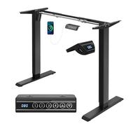 WOLTU Marco de Mesa Elevable, Estructura de Escritorio Eléctrico, Negro