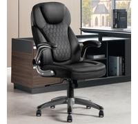 WOLTU Silla Ergonomica Escritorio, Silla Ejecutiva, PU, Negro
