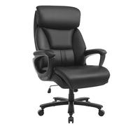 WOLTU Sillón Ejecutivo, Silla Ergonomica Escritorio, PU, Negro