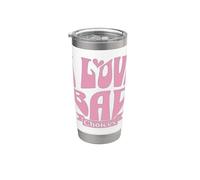 Womens I Love Bad Choices Ironic Heart Vaso térmico de acero inoxidable de doble pared