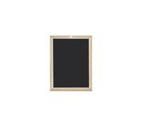 WONDAY - Pizarra de madera, 2 caras lisas, 300 x (h) 450 mm, color negro