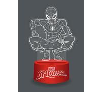 WONDEE Disney Lámpara Spiderman 3D Mágica con Control Remoto y 16 Colores - Luz Nocturna Infantil y Decoración Habitación de Spider-Man, Cosas/Regalos Originales Niños y Hombres Disney