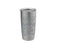 Wonder Woman 1984 3D Hype Logo Vaso térmico de acero inoxidable de doble pared
