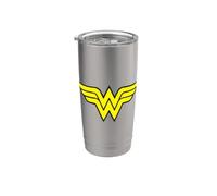 Wonder Woman Classic W Logo Vaso térmico de acero inoxidable de doble pared