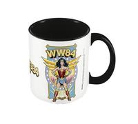 WONDER WOMAN Pyramid International, Taza desayuno color 1984 Power negro