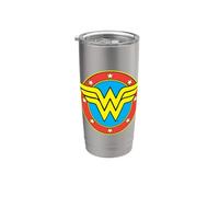 Wonder Woman Ww Vintage Emblem Vaso térmico de acero inoxidable de doble pared