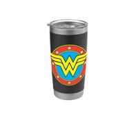 Wonder Woman Ww Vintage Emblem Vaso térmico de acero inoxidable de doble pared