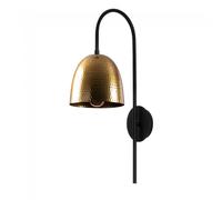 Wonderlamp Aplique de pared Asney Vintage con pantalla dorado vintage 1xE27