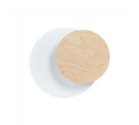 Wonderlamp Aplique de pared Aura Blanco+Madera